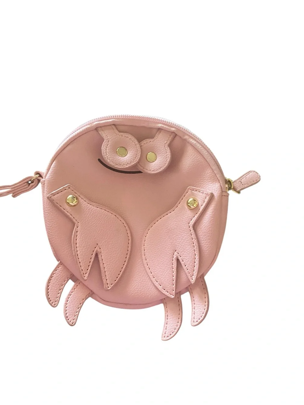 Betsey Johnson  Pink Crab Wristlet Purse Coin purse coastsl whimsical dopamine